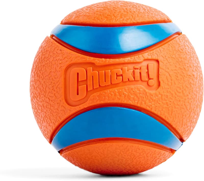Large Ultra Ball Dog Toy - Durable Rubber, Bouncy, Floats - For Dogs 60-100 lbs