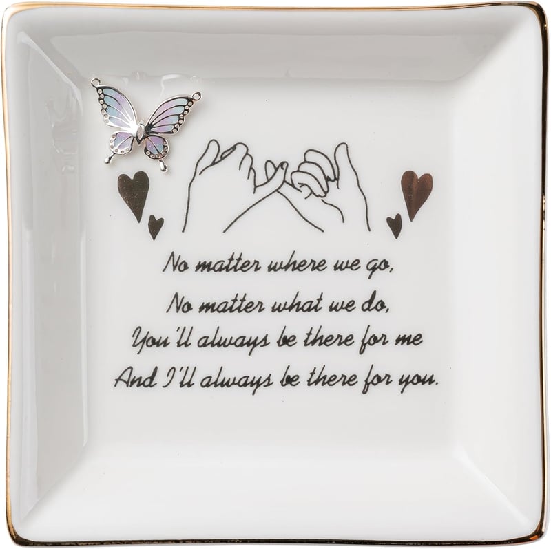 Friendship Ring Dish - Ceramic Jewelry Tray for Women
