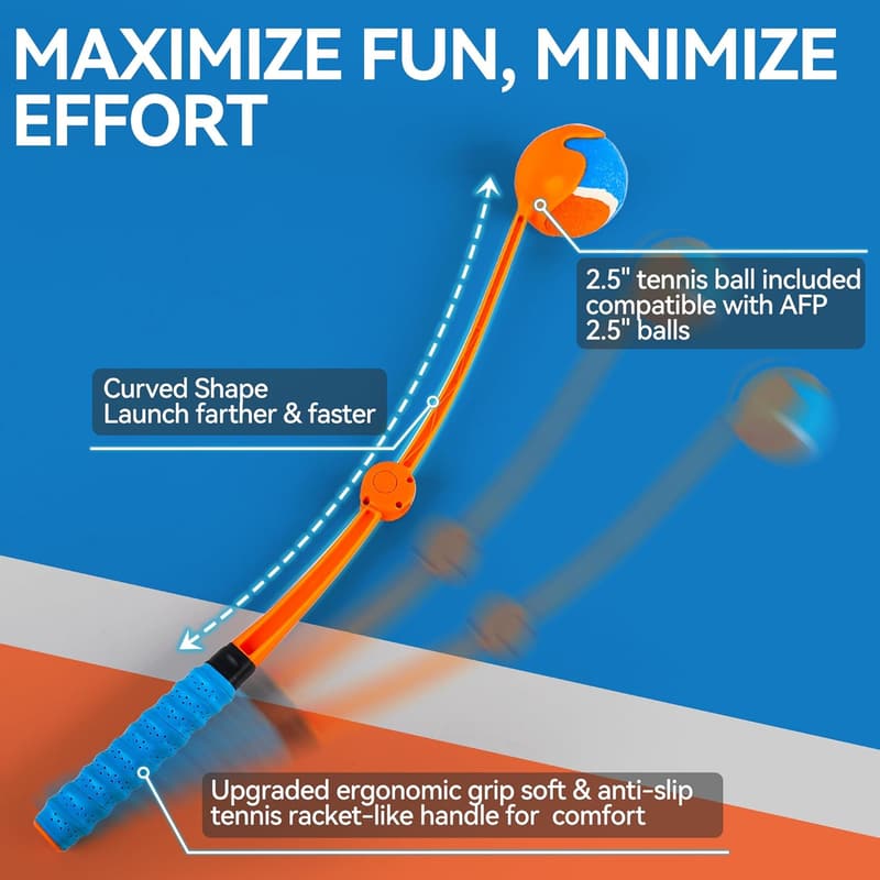 Interactive Foldable Dog Ball Launcher with Medium Ball