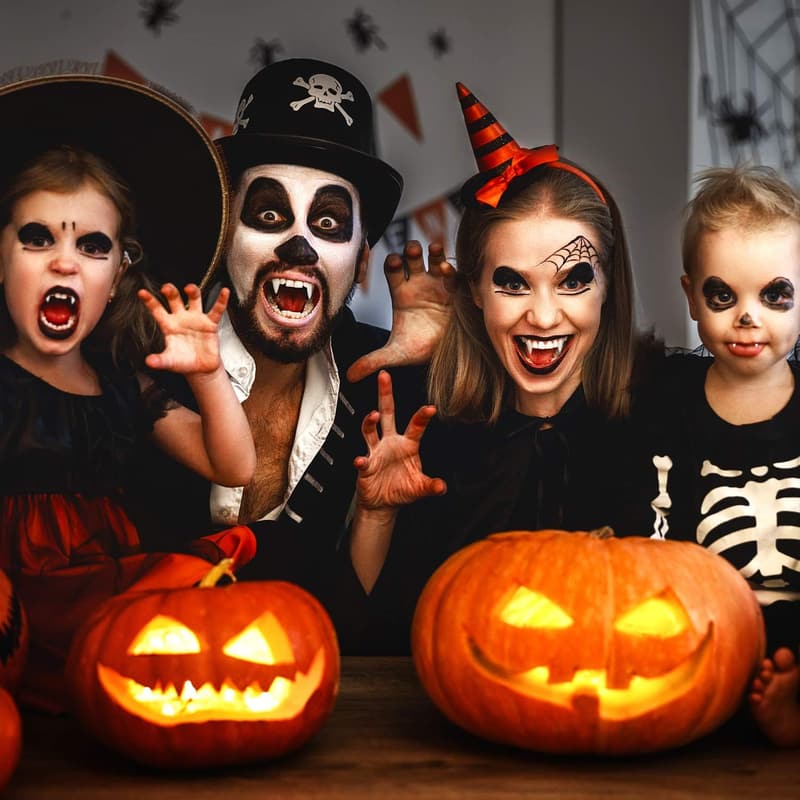 Halloween Vampire Fangs Set with Adhesive & Installation Tools