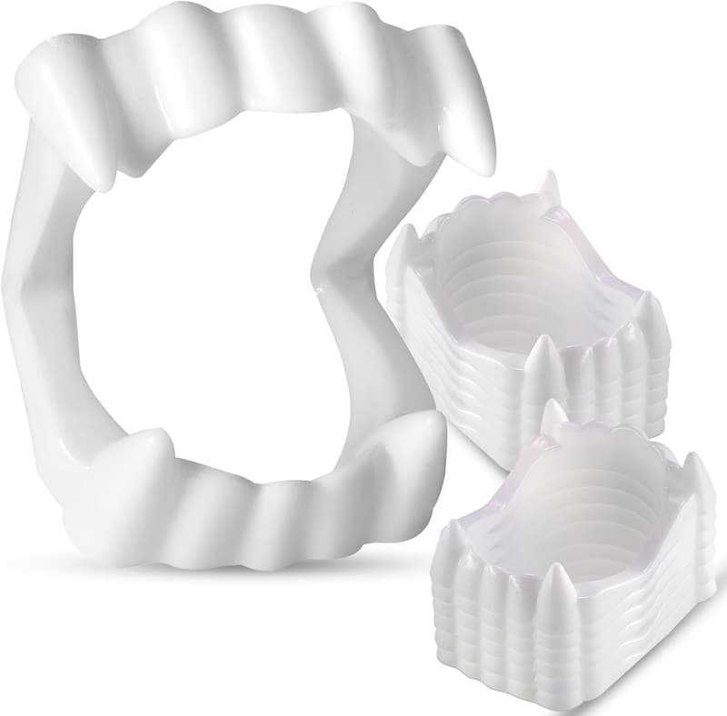Kids' Halloween Vampire Teeth, 12 Pack Costume Fangs