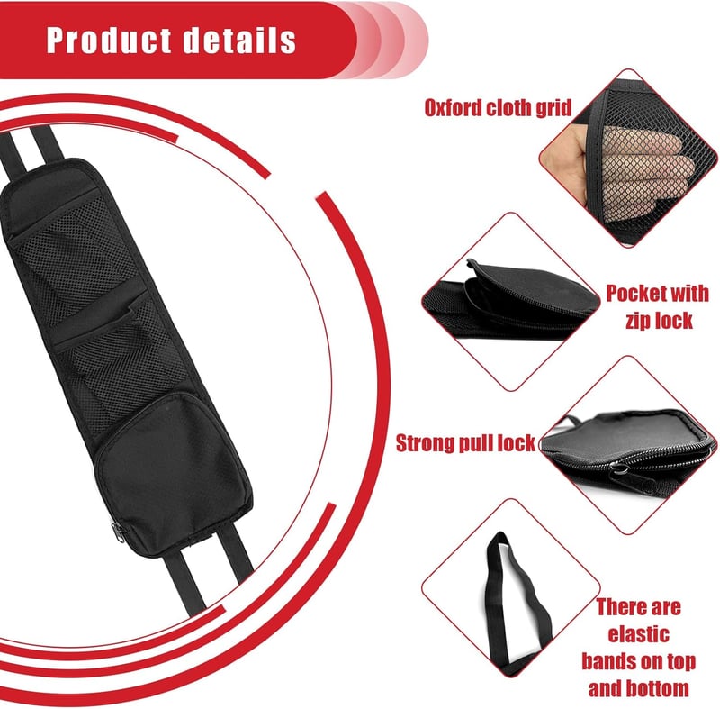 Car Seat Organizer - 2PCS Multi-Pocket Mesh Side Bags