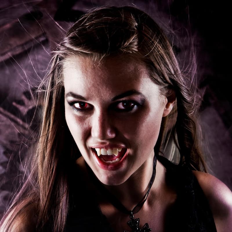 Vampire Fangs Set with Adhesive for Halloween Cosplay