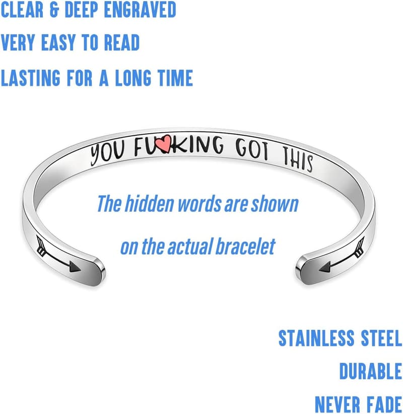 Inspirational Adjustable Bracelets for Teens and Women