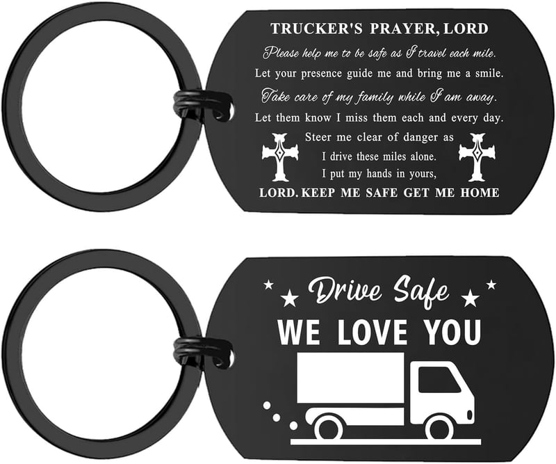 Trucker Keychain for Dad - Ideal Birthday & Father's Day Gift