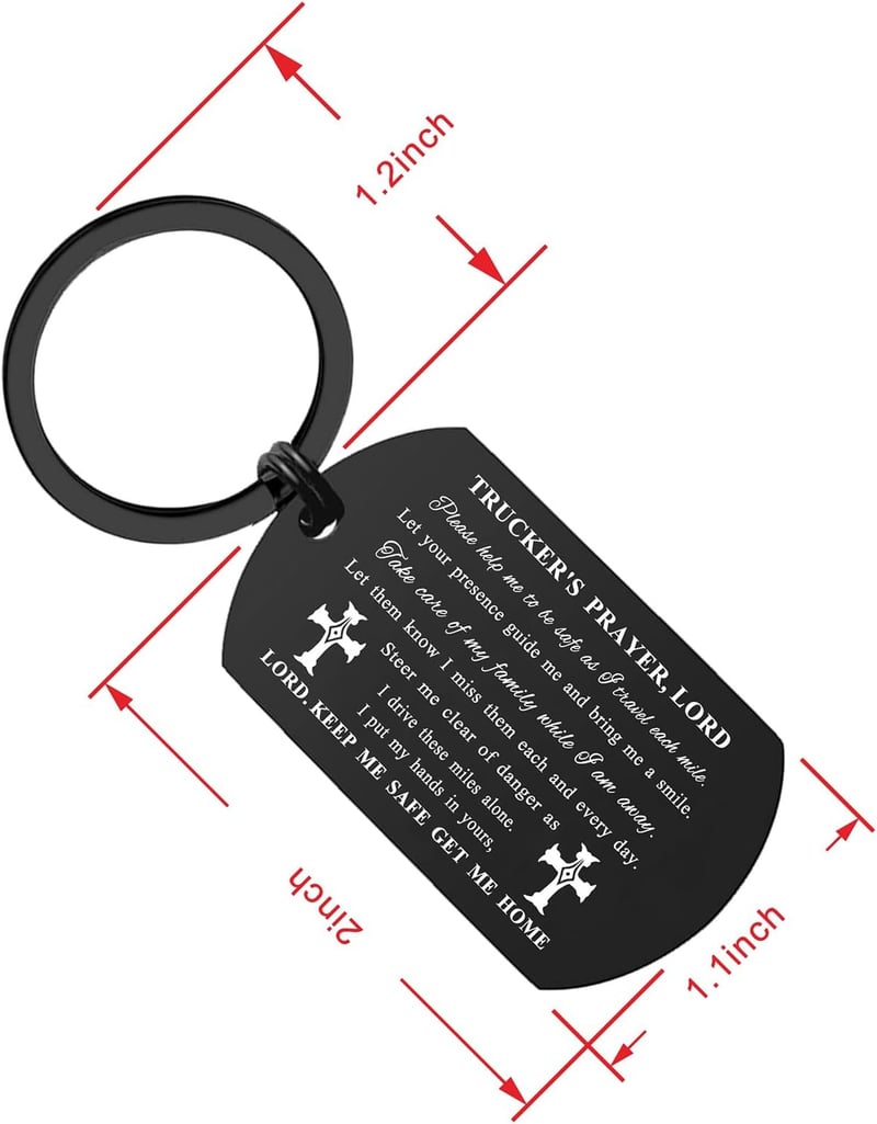Trucker Keychain for Dad - Ideal Birthday & Father's Day Gift
