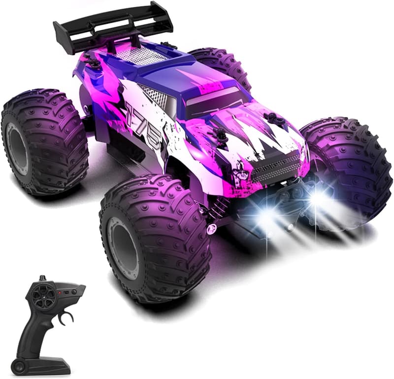 Hand Controlled RC Monster Truck for Kids with Colorful Lights