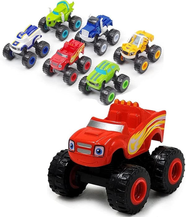 Kids' Monster Machine Toy Set - 6 Truck Vehicles