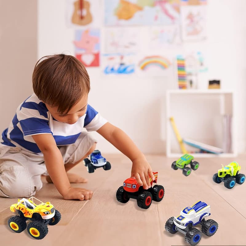 Kids' Monster Machine Toy Set - 6 Truck Vehicles