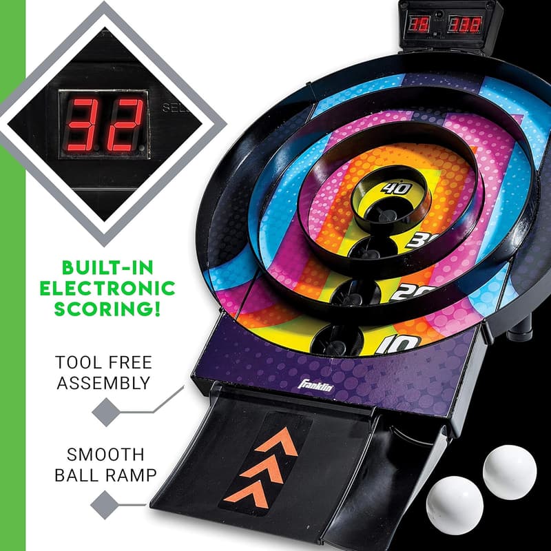 Franklin Sports Whirl Ball Arcade Game - Tool-Free Fun for Families