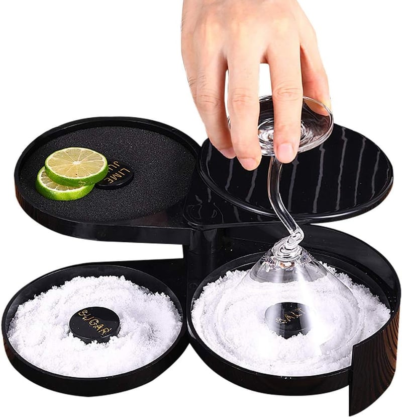Bar Party 3-Tier Cocktail Rimmer & Seasoning Storage Box