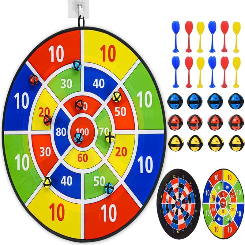Kids Dart Board Game – Indoor/Outdoor Fun for Ages 4-12