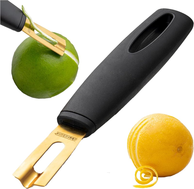 Premium Stainless Steel Channel Knife - Professional Bar Tool