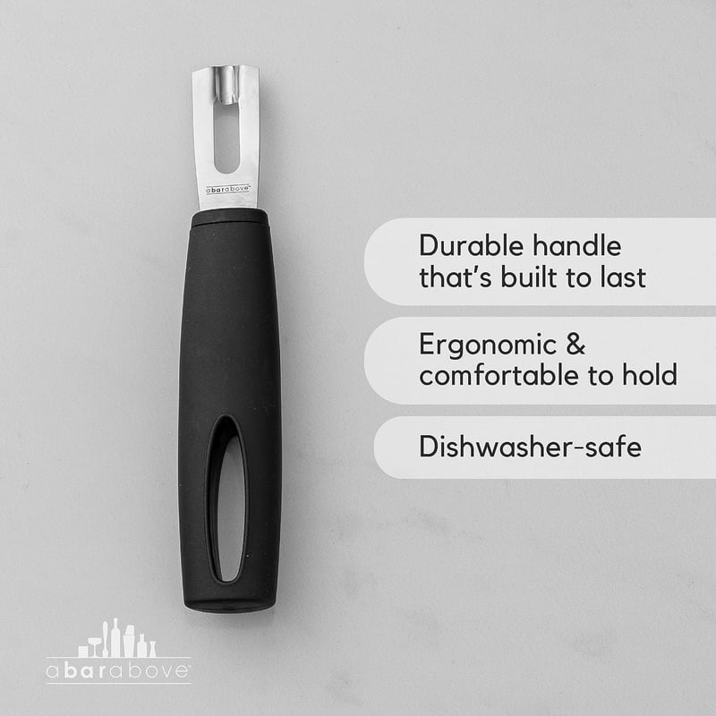 Premium Stainless Steel Channel Knife - Professional Bar Tool