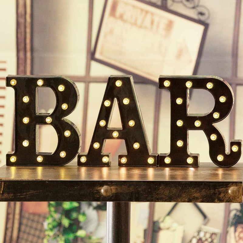 LED Lighted Marquee Bar Sign - Battery Operated (23.03