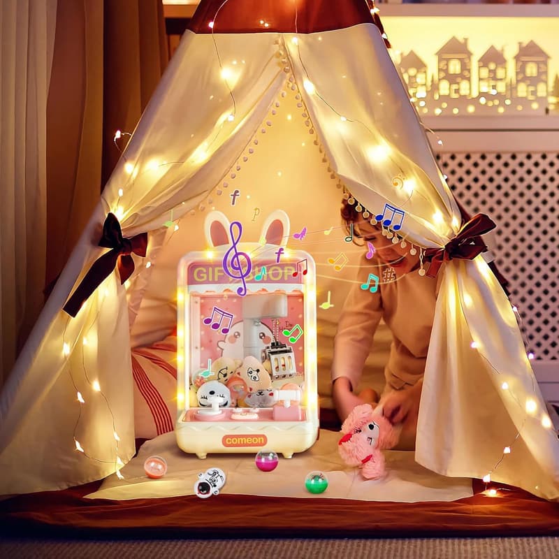 Mini Claw Machine for Kids with Lights and Sound