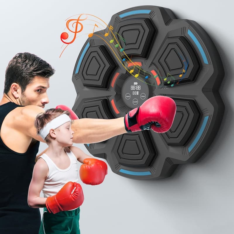 LED Smart Boxing Training Machine with Gloves for All Ages