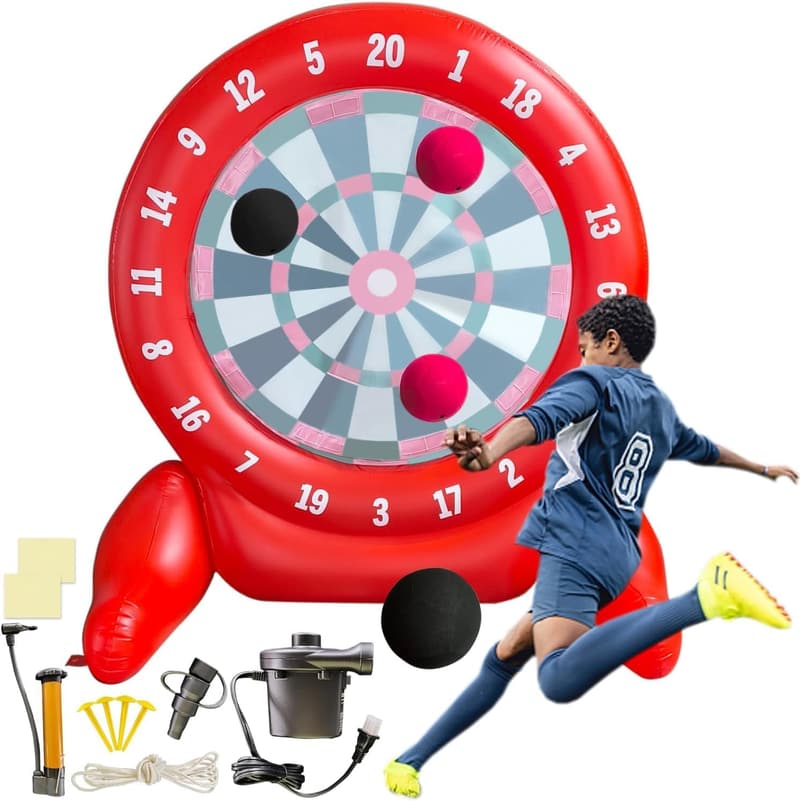 Inflatable Giant Kick Darts Game Set for Outdoor Fun