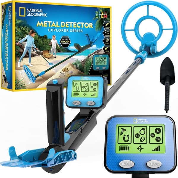 Kids' Waterproof Metal Detector with LCD Display & Pinpoint Function