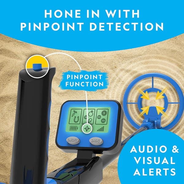 Kids' Waterproof Metal Detector with LCD Display & Pinpoint Function