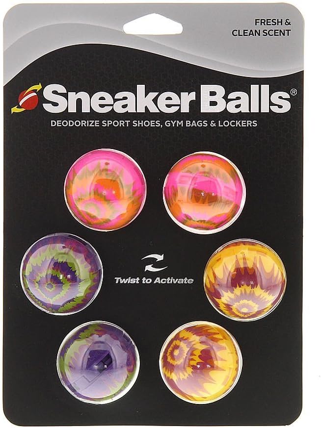 Odor-Fighting Shoe Fresheners - 6 Pack Radial Tie Dye