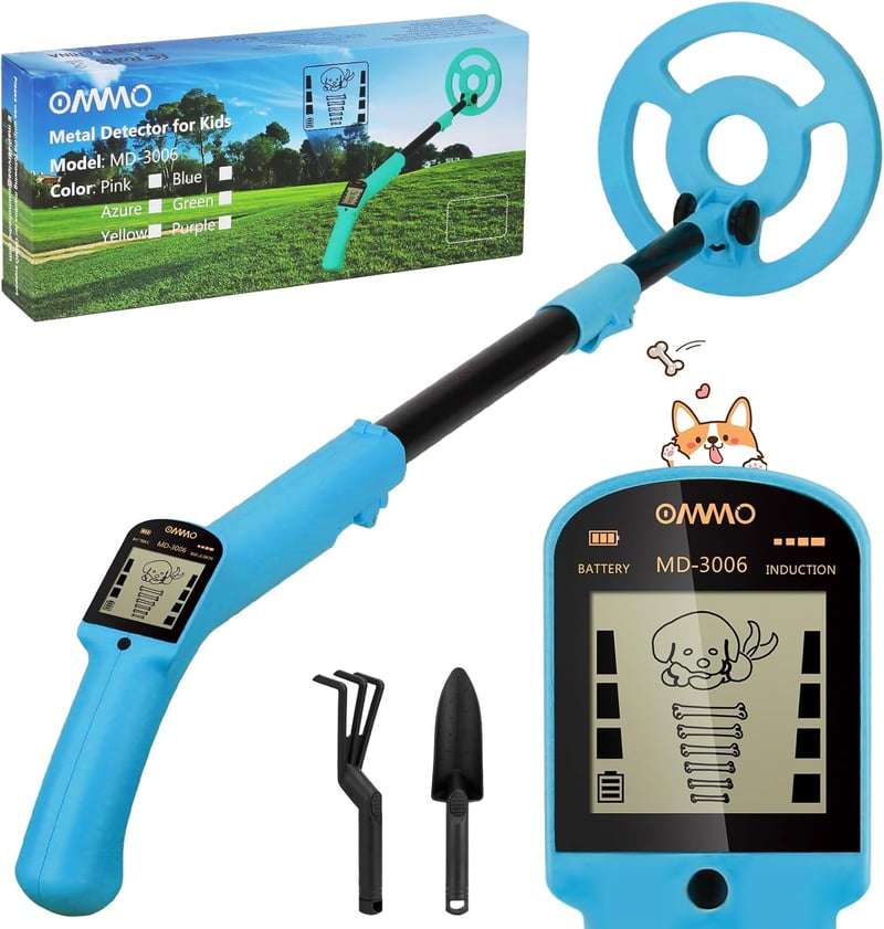 Kids' Adjustable Metal Detector with LCD Display for Exploration
