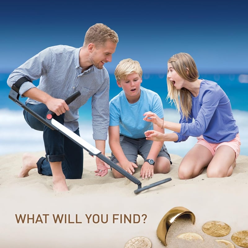 National Geographic PRO Series Metal Detector - Waterproof, Lightweight, Collapsible