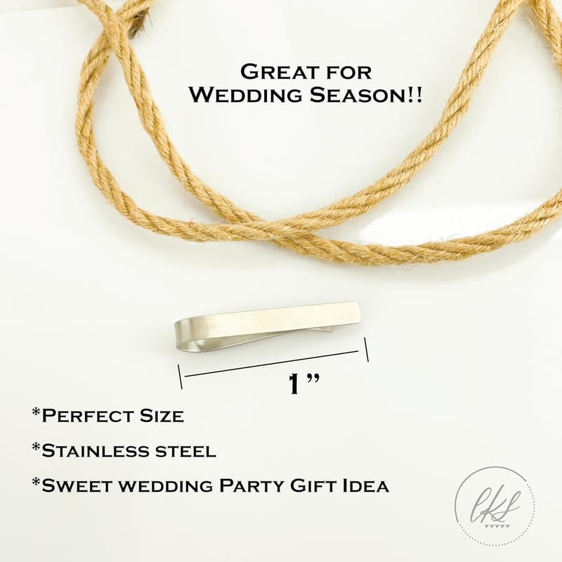 Groomsman Tie Clip - Perfect Wedding Gift for Groomsmen