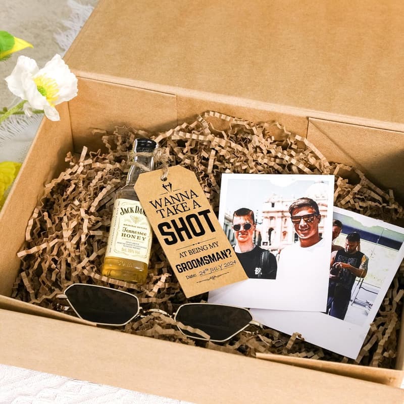 Groomsmen Proposal Set - 8 Cards & 2 Best Man Gifts