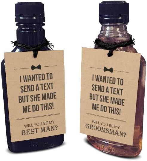 Groomsmen Proposal Cards Set - Funny Gift Tags (Set of 8)