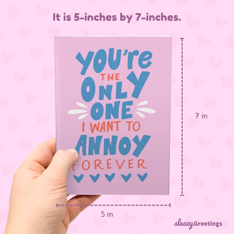 Funny Valentine's Day Card - Annoy You Forever