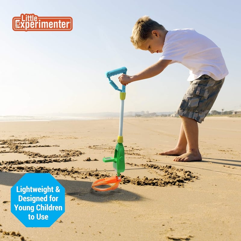 Kids' Adjustable Metal Detector with LCD Screen, STEM Outdoor Kit