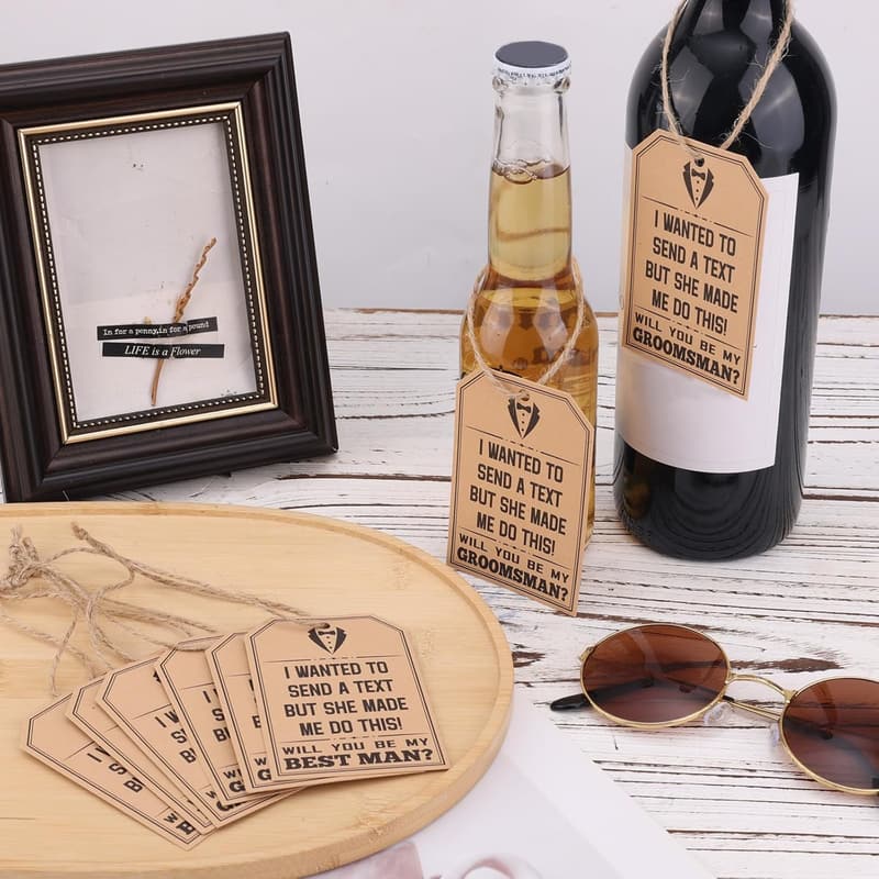 Groomsmen Proposal Cards Set - 10 Humorous Wedding Invites