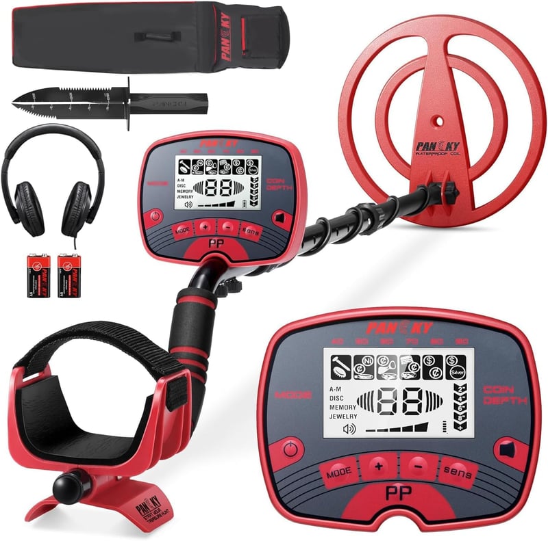 Waterproof Gold Metal Detector for Adults with LCD Display