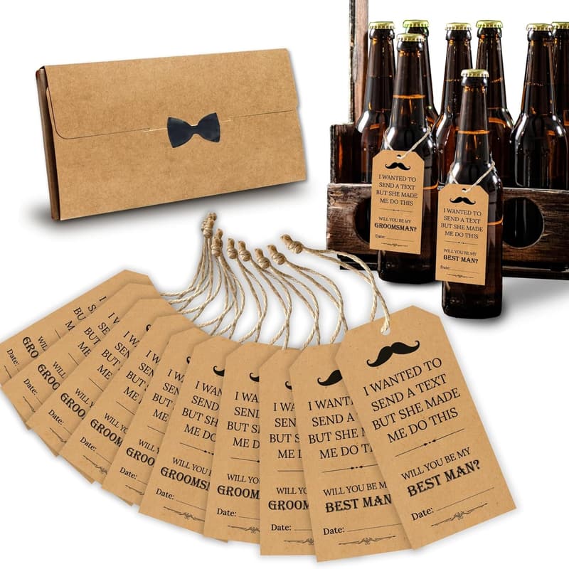 Groomsmen Proposal Cards Set - 8 Groomsman & 2 Best Man Gifts