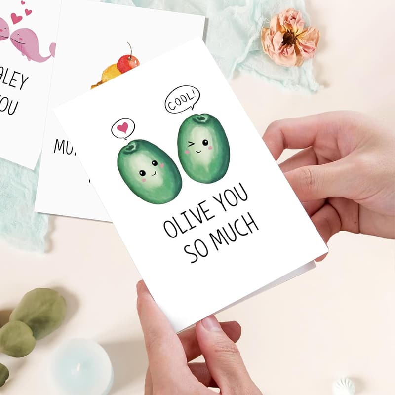 Funny Valentine's Day Card Set - 24 Assorted Cards with Envelopes
