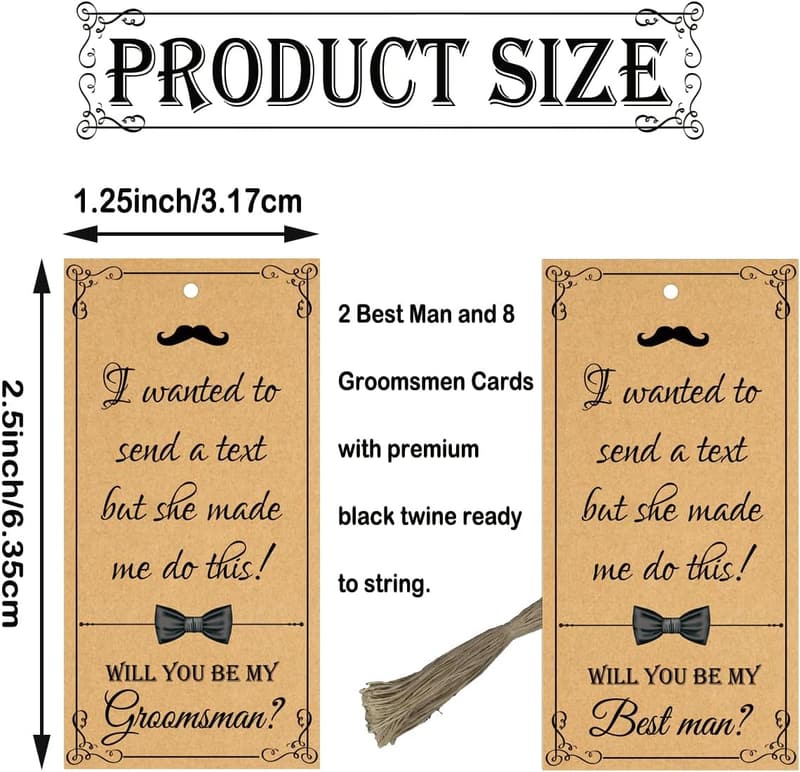 Groomsmen Proposal Cards - Will You Be My Best Man?