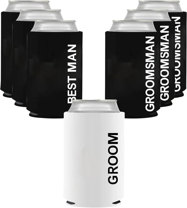 Groomsmen Proposal Can Coolers - Set of 7 for Bachelor Party