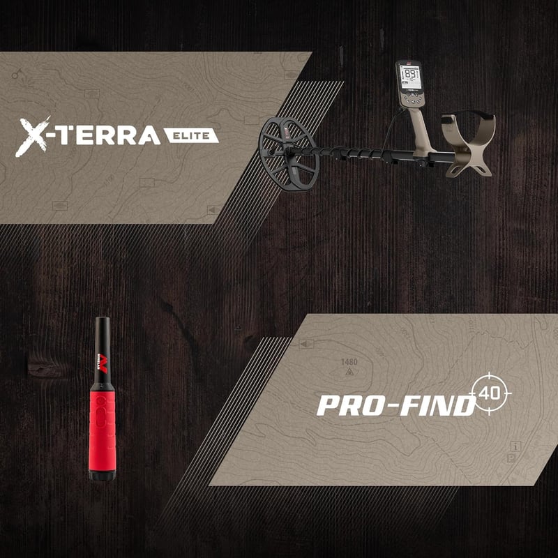 Waterproof X-Terra Elite All-Terrain Metal Detector Bundle for Adults