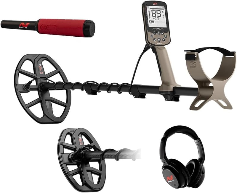Multi-Terrain Waterproof Metal Detector with V8X & V12X Coils