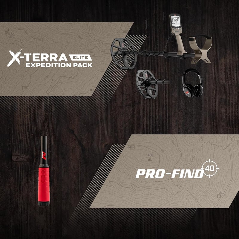 Multi-Terrain Waterproof Metal Detector with V8X & V12X Coils