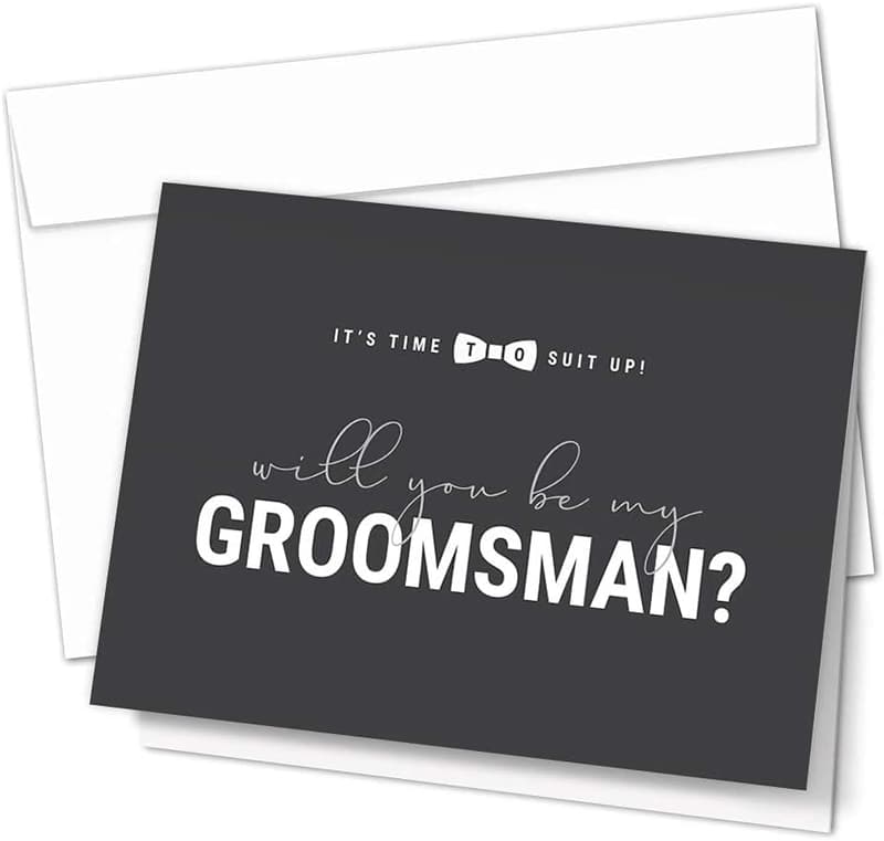Groomsman Proposal Cards Set - 10 Cards with Envelopes
