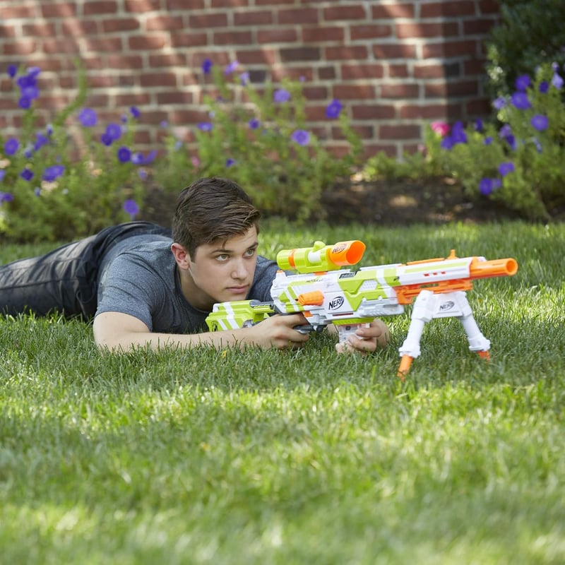 NERF Longstrike Modulus Blaster Set with Extensions and Darts