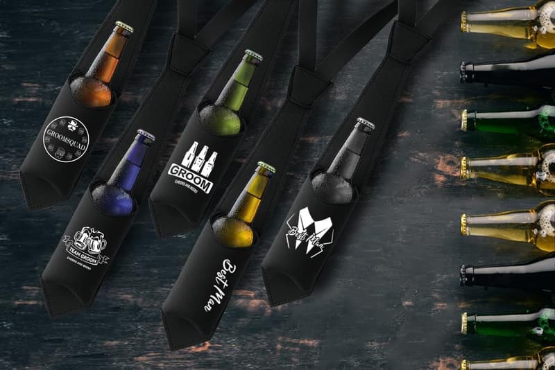Funny Bachelor Party Necktie Can Holder for Groomsmen