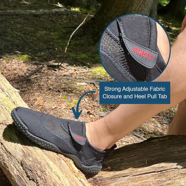 Aqua Wave Water Shoes for Men - Waterproof Slip-Ons (Sizes 13-18)