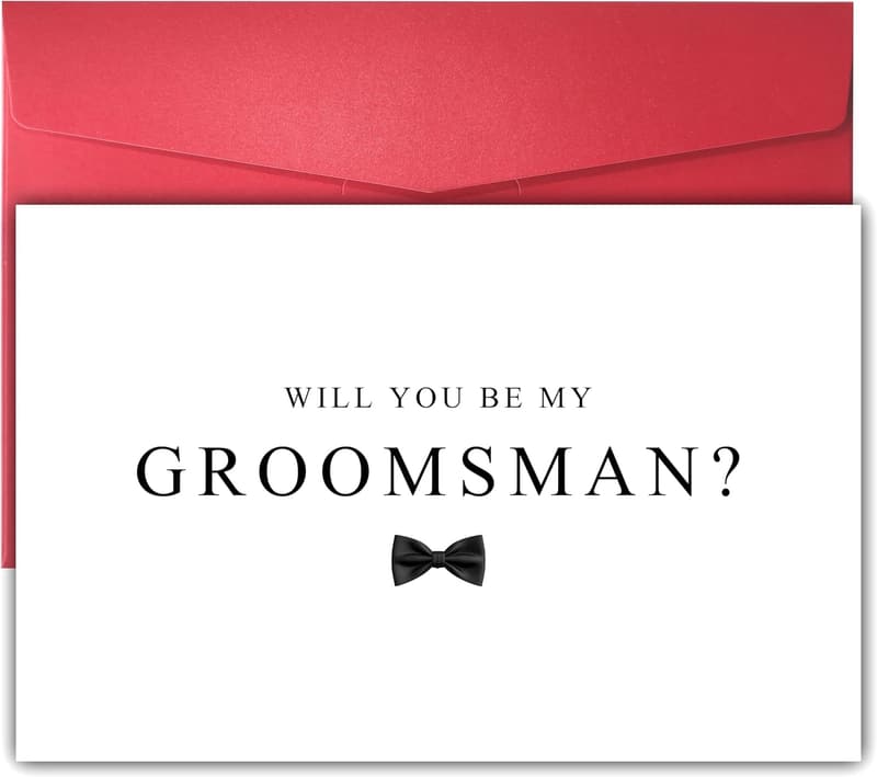 Groomsman Proposal Card for Wedding Day