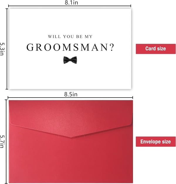 Groomsman Proposal Card for Wedding Day