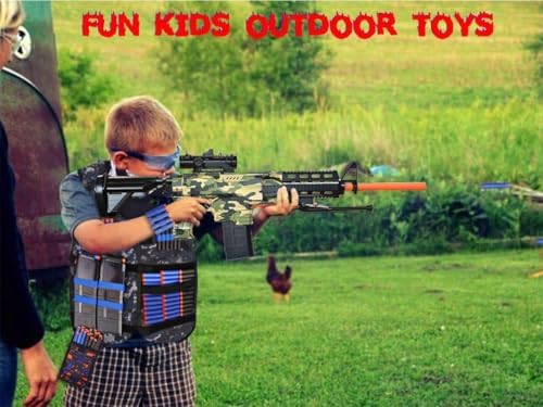 Automatic Sniper Rifle Toy with Tactical Vest & 150 Darts - Birthday Gift for Ages 8-12