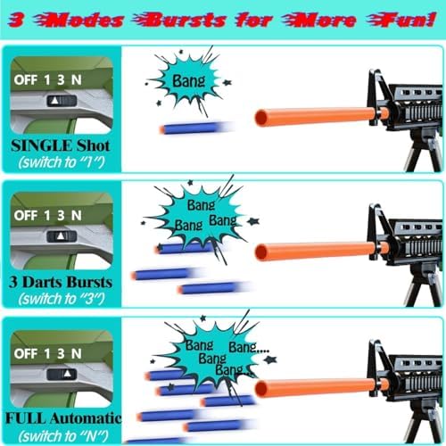 Automatic Sniper Rifle Toy with Tactical Vest & 150 Darts - Birthday Gift for Ages 8-12