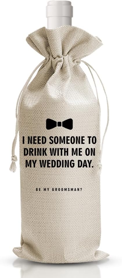 Groomsman Proposal Wine Bag - Wedding Gift Essentials